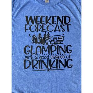 Funny Saying Drinking T Shirt WEEKEND FORECAST With A Good Chance Of Drinking